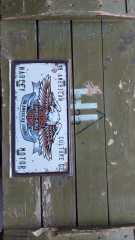 Dekoratif Metal Levha-Harley Motor