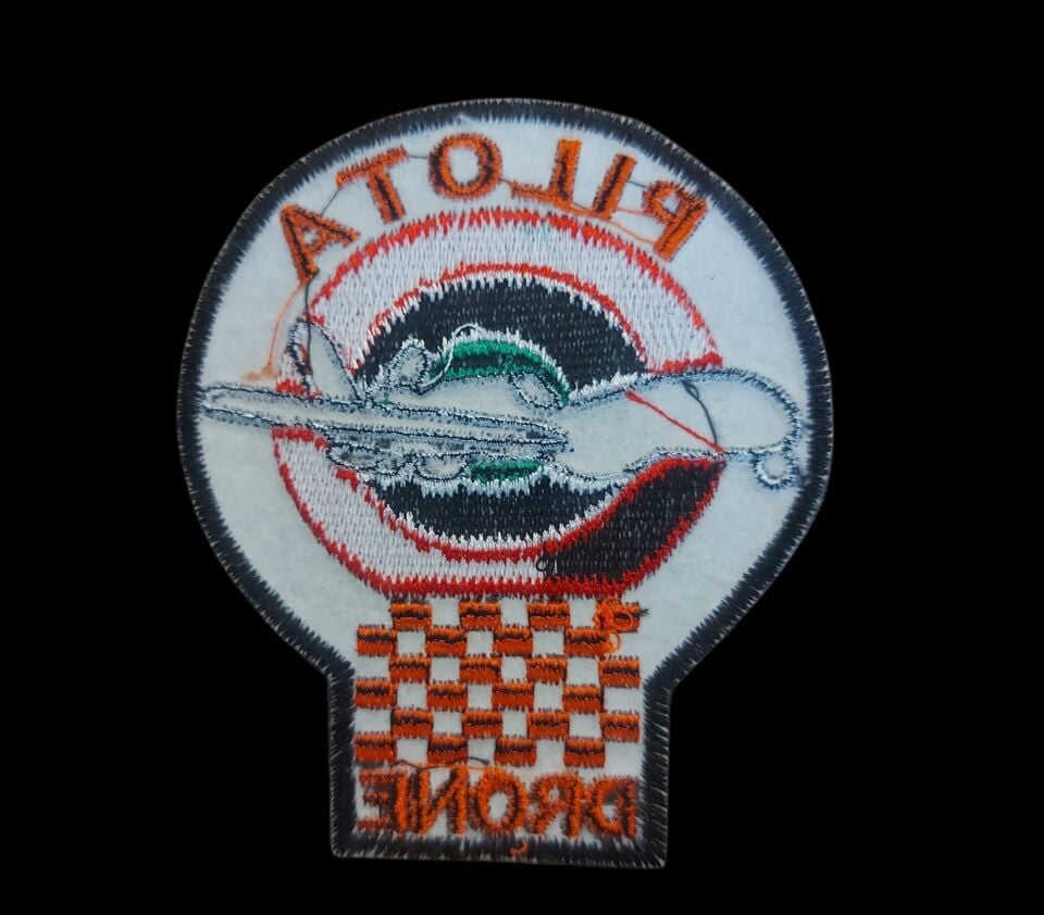 8.5x10 cm. Drone Pilot Nakış İşleme Patch