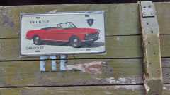 Dekoratif Metal Levha-Peugeot404
