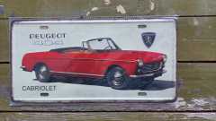 Dekoratif Metal Levha-Peugeot404