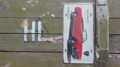 Dekoratif Metal Levha-Peugeot404