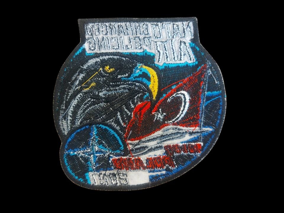 10x10 cm. Nato Air 161. Filo Nakış İşleme Patch