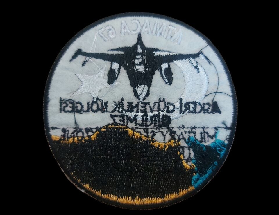 9.5 cm. Çap Atmaca 67 Nakış İşleme Patch