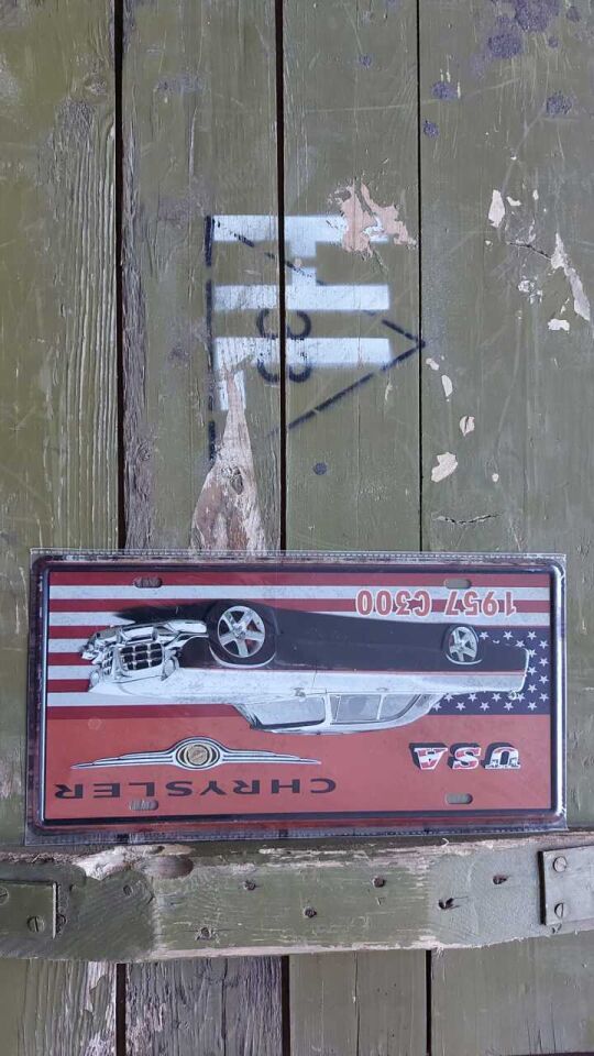 Dekoratif Metal Levha-Chrysler 1957