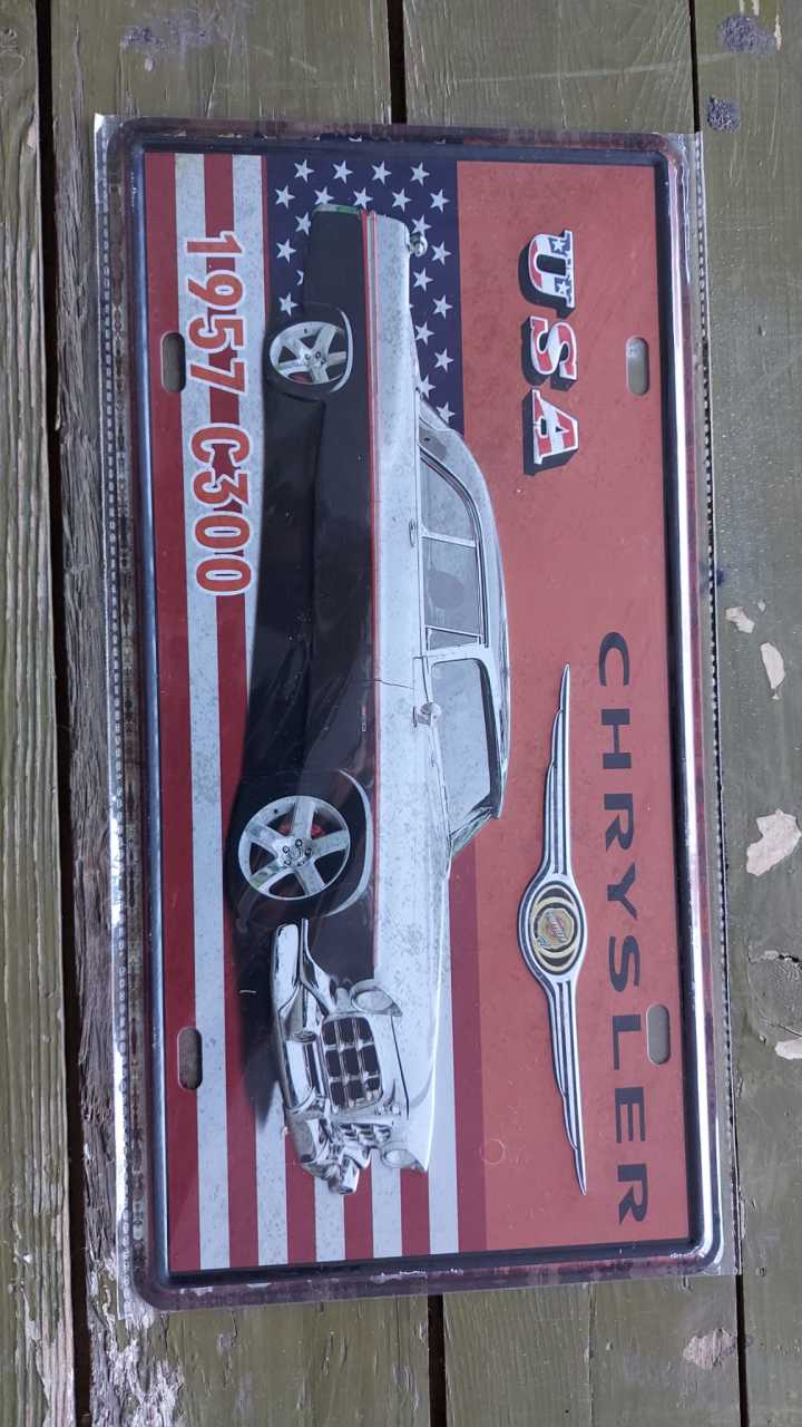 Dekoratif Metal Levha-Chrysler 1957