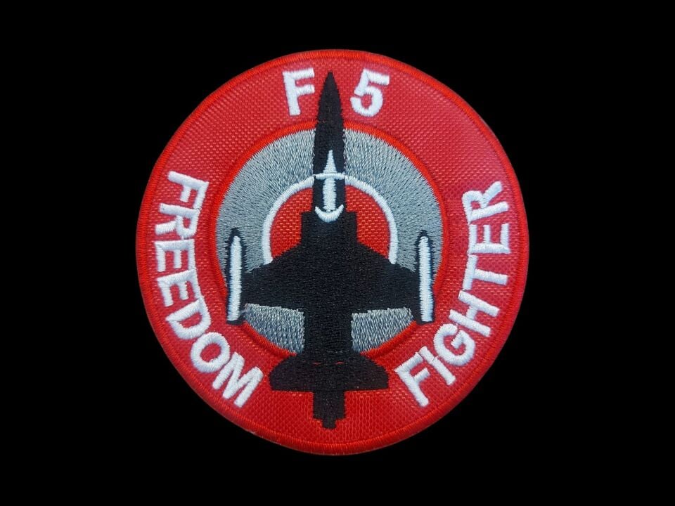 9 cm. Çap F5 Freedom Fighter Nakış İşleme Patch