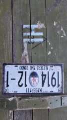 Dekoratif Metal Levha-Maserati 1914-12-1