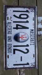 Dekoratif Metal Levha-Maserati 1914-12-1
