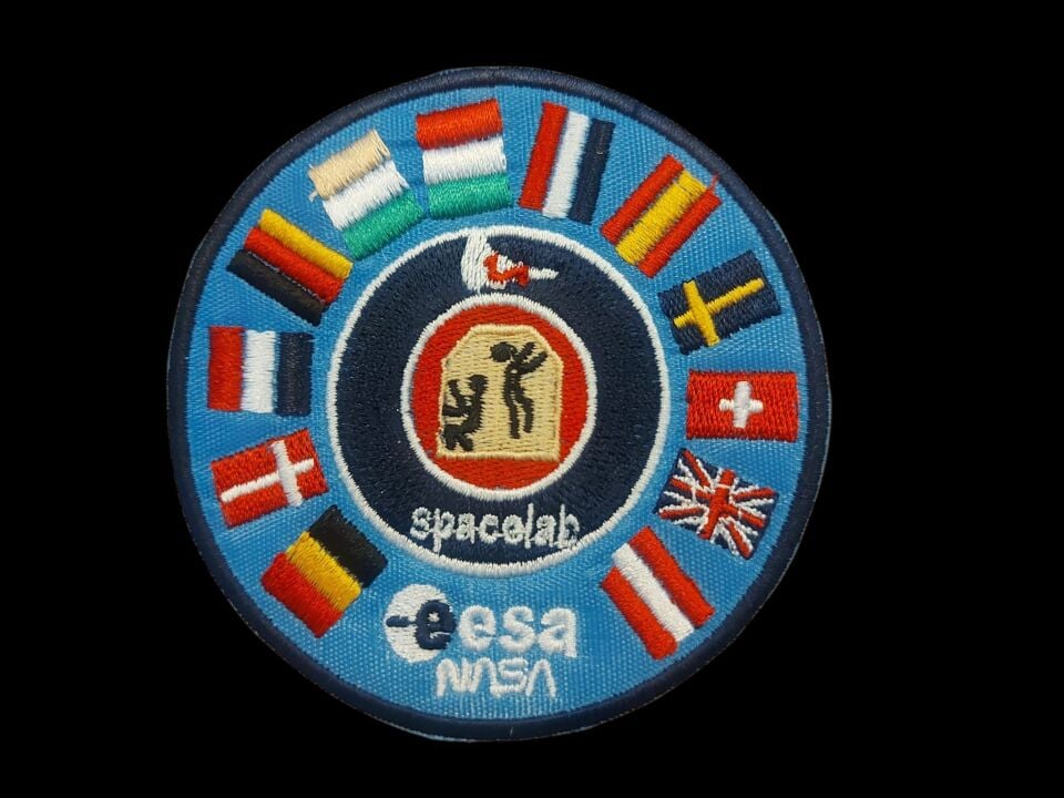 9cm. Çap Nasa Esa Nakış İşleme Patch