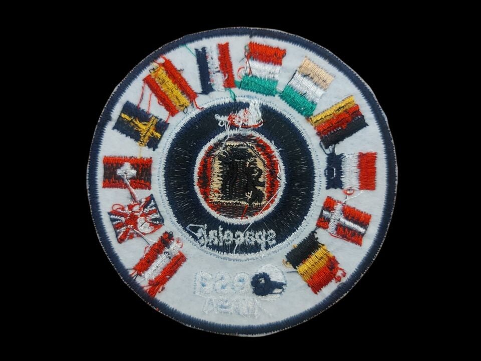 9cm. Çap Nasa Esa Nakış İşleme Patch