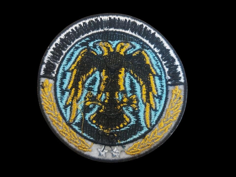 9.5 cm. Çap Kara Havacılık K'lığı Nakış İşleme Patch