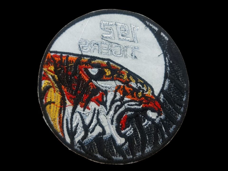9 cm. Çap 192. Filo (Tiger) Nakış İşleme Patch