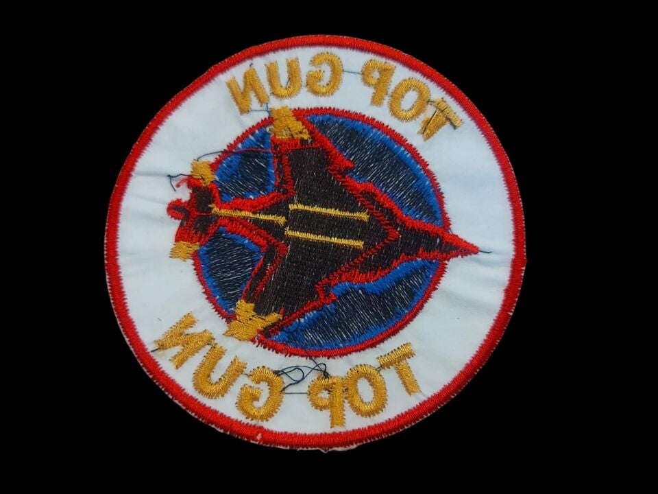 9 cm. Çap Top Gun Nakış İşleme Patch