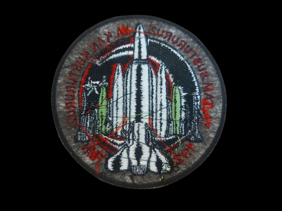 9.5 cm. Çap  192. Filo (Tiger) Nakış İşleme Patch