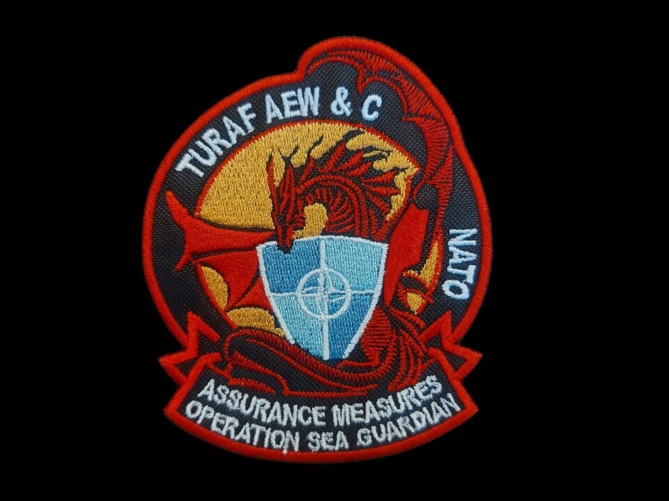 9x10 cm. Turaf Aew Nato Nakış İşleme Patch