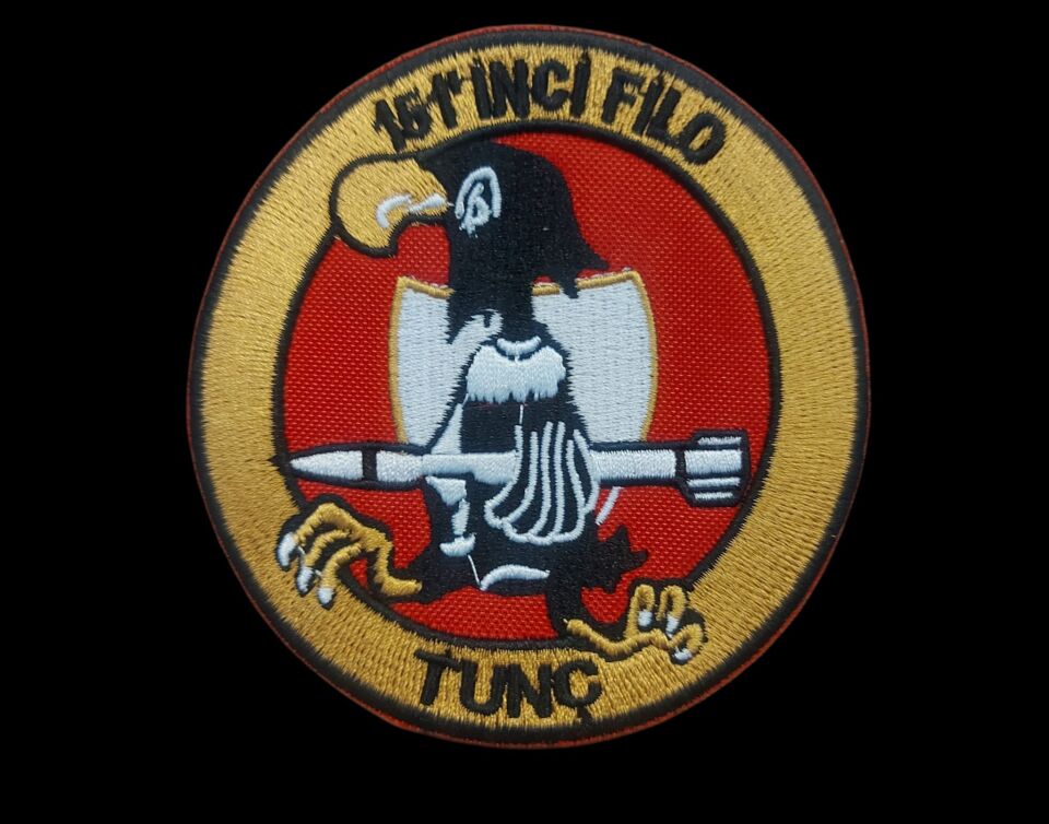 9.5 cm.Çap 151. Filo (Tunç) Nakış İşleme Patch