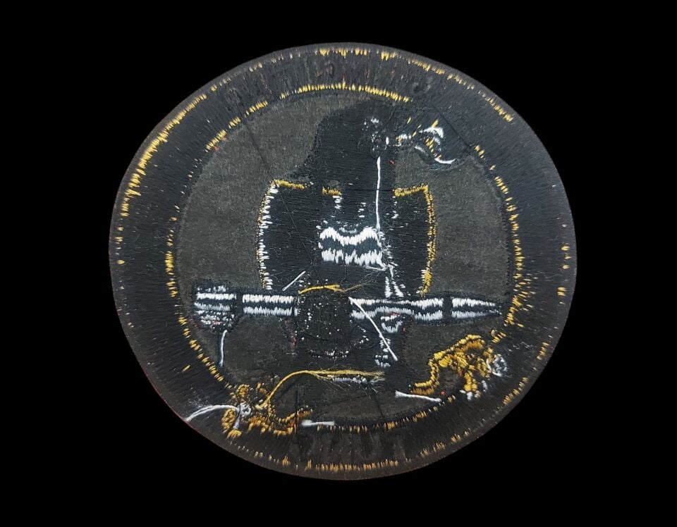 9.5 cm.Çap 151. Filo (Tunç) Nakış İşleme Patch