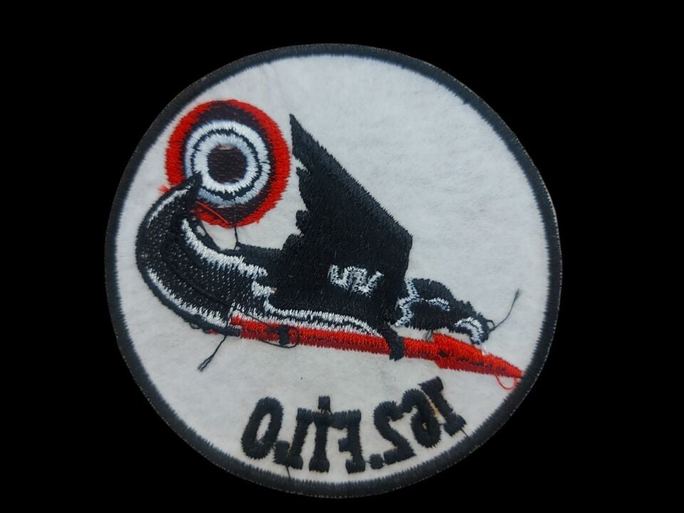 9 cm. Çap 162. Filo (Zıpkın) Nakış İşleme Patch