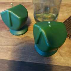 8X8 Dekoratif Yeşil Mum-Adet