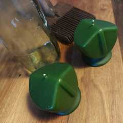 8X8 Dekoratif Yeşil Mum-Adet