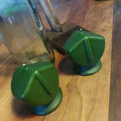 8X8 Dekoratif Yeşil Mum-Adet