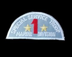 10x5 cm. Soğuk Savaş ASMC Deniz Piyadeleri Özel Servis Birliği 1. Bölüm Yaması(Nakış-Orjinal Ürün)