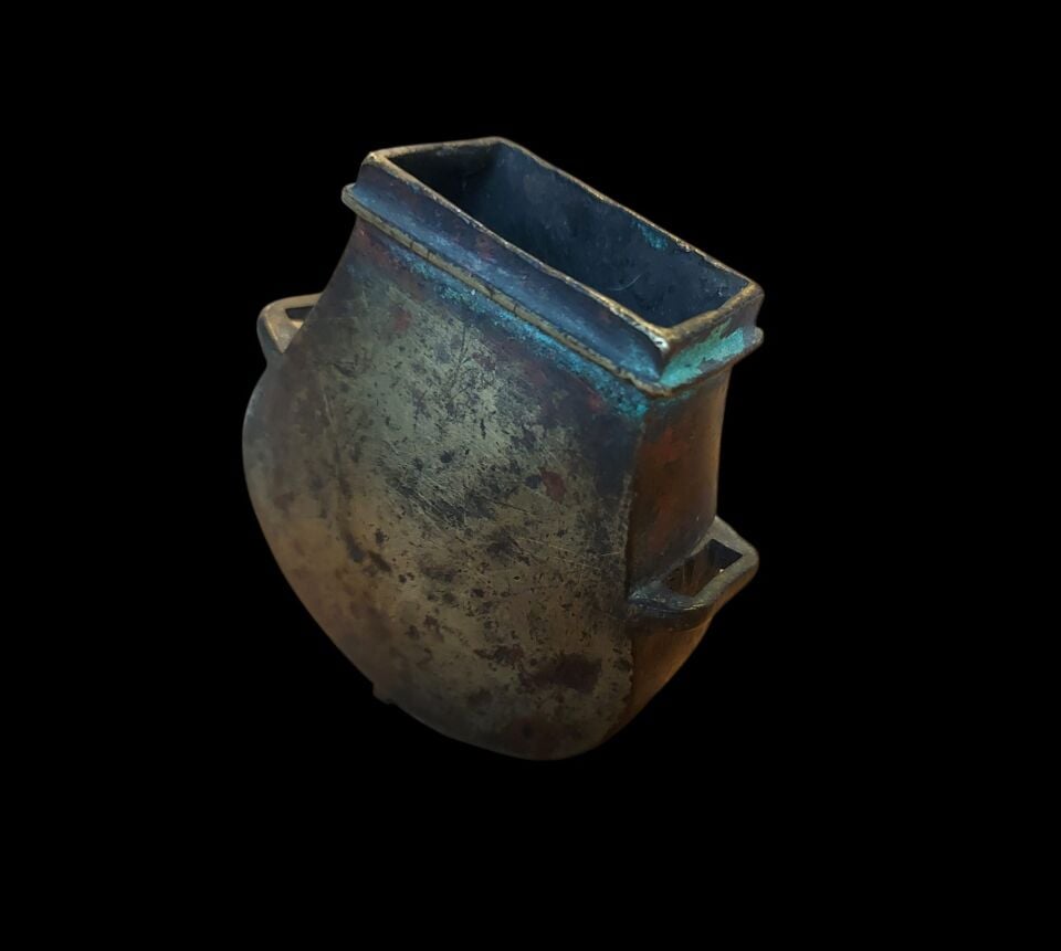 7.5x8x2.5 cm. Pirinç Döküm Osmanlı Dönemi Çaputluk