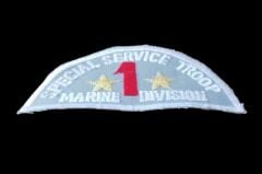10x5 cm. Soğuk Savaş ASMC Deniz Piyadeleri Özel Servis Birliği 1. Bölüm Yaması(Nakış-Orjinal Ürün)