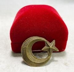 Erken Cumhuriyet Dönemi Subay Kalpak Kokartı (3 cm. Çap)