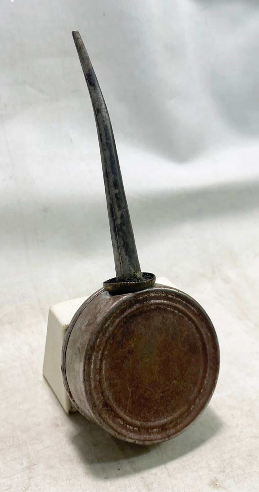13x5 cm Antika Metal Yağdanlık
