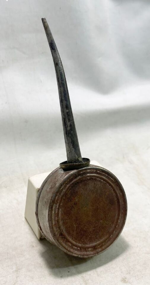 13x5 cm Antika Metal Yağdanlık