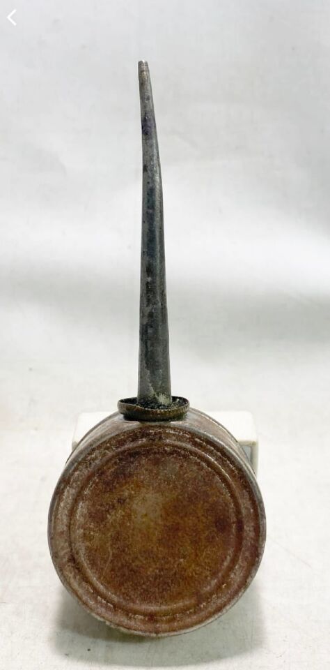 13x5 cm Antika Metal Yağdanlık
