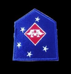 7.5x9 cm. Ww2 ABD Deniz Piyadeleri 1.Mac Amfibi Komutanlığı Havacılık Müh.Taburu Felt Yaması (Nakış-Orjinal Ürün)