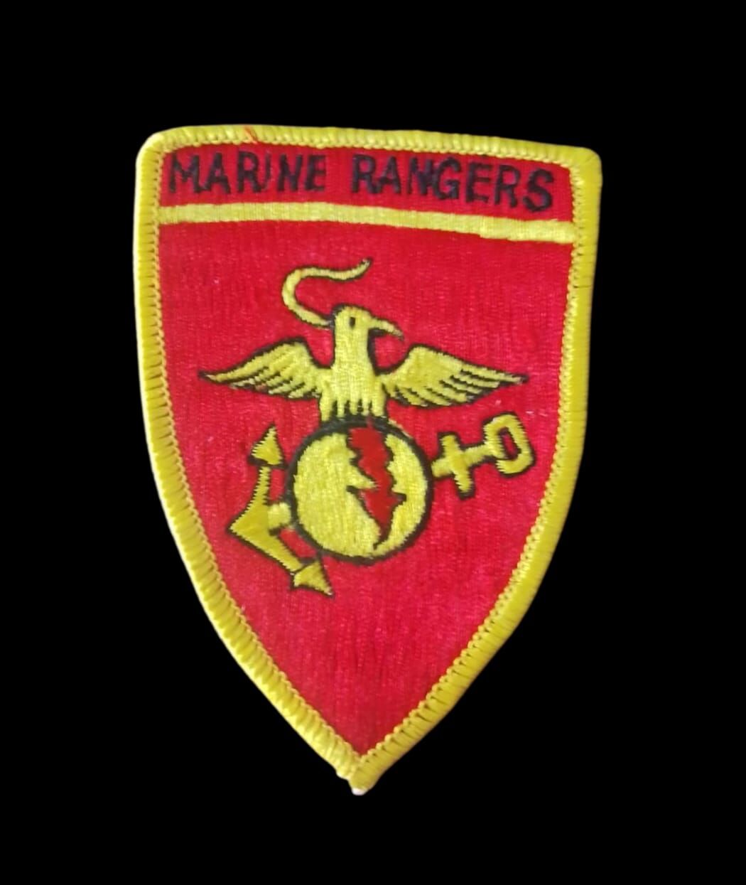 7x9 cm. ABD Deniz Piyadeleri  (Marine Rangers) Yaması (Nakış-Orjinal Ürün)