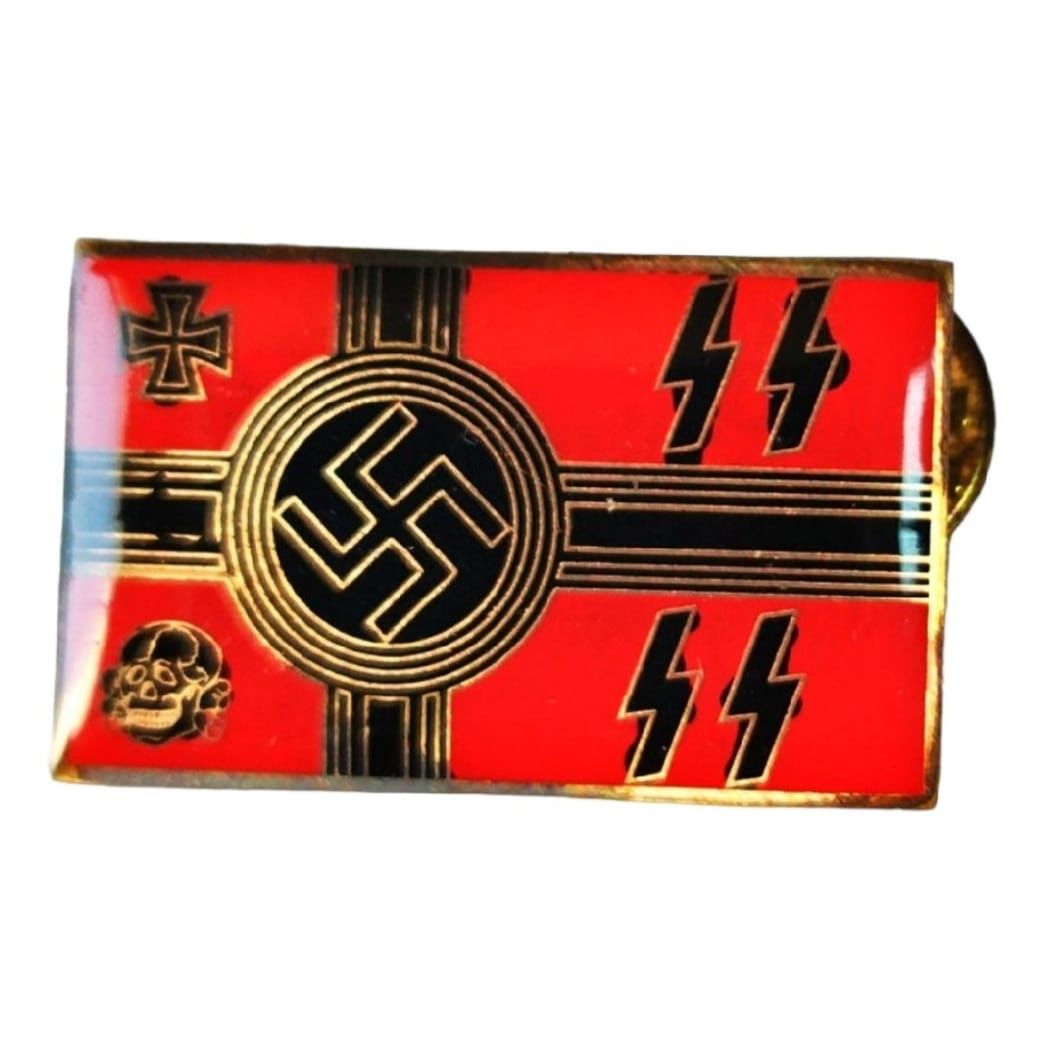 Alman SS Birliği Svastika Akrilik Rozet