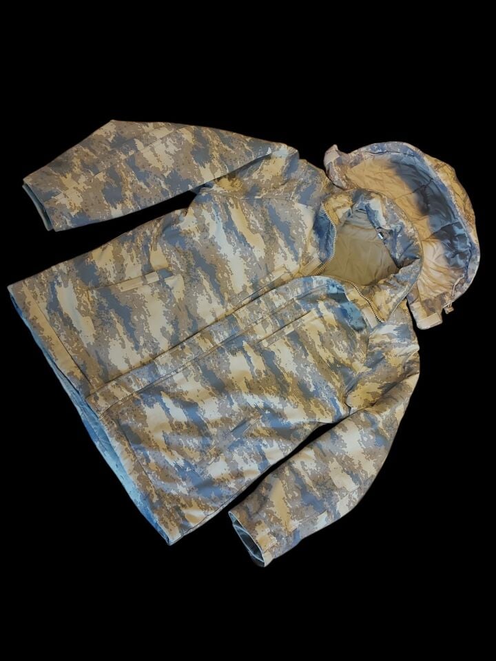 Türk Hava Kuvvetleri Kahve Mavi Kamuflaj Eğitim Parka Unisex 50-4 Beden (M-L)