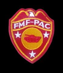 7.5x9 cm. ABD FMF PAC Saha Topçu Yaması (Nakış-Orjinal Ürün)