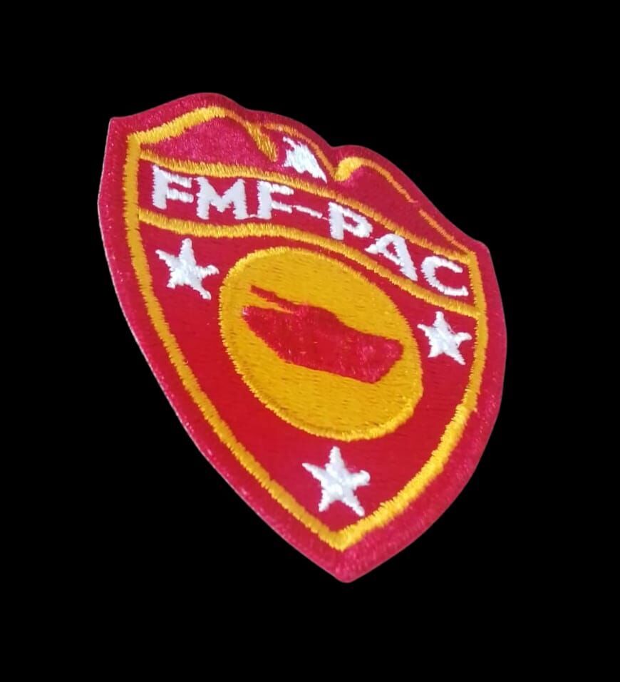 7.5x9 cm. ABD FMF PAC Saha Topçu Yaması (Nakış-Orjinal Ürün)