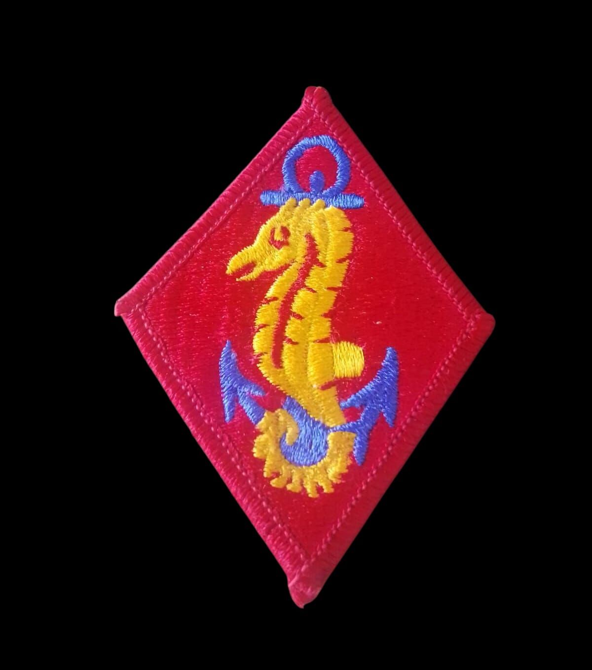 6.5x9 cm. Ww2ABD Deniz Piyadeleri Yaması (Nakış-Orjinal Ürün)