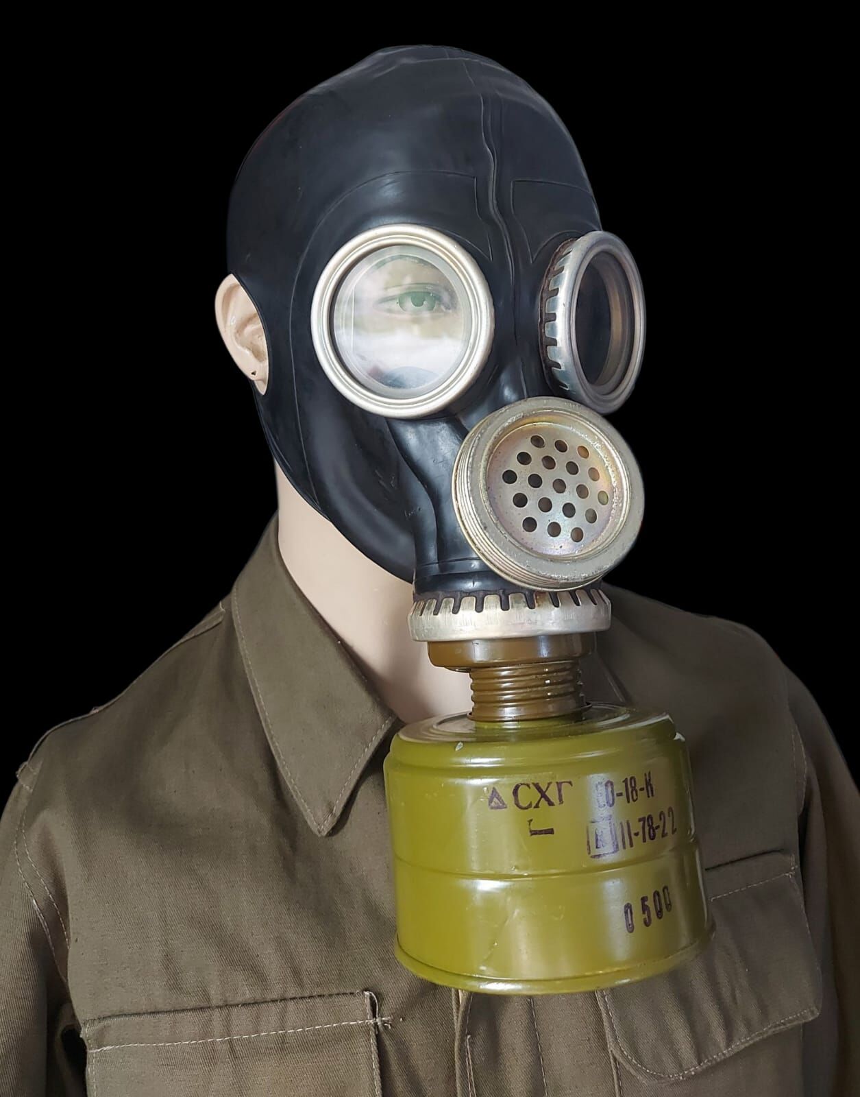 Sovyet GP-5M Gaz Maskesi +Gost Filitre (Sıfır Ürün)