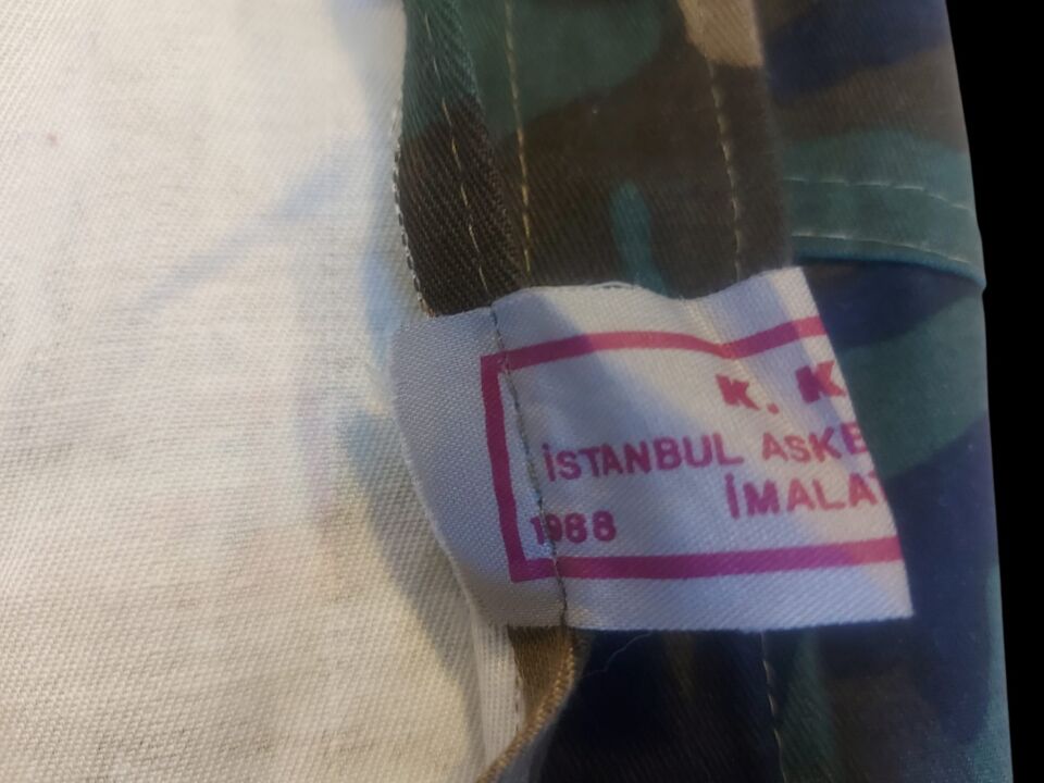 1988 Türk Kara Kuvvetleri Eğitim Elbise (Alt-Üst-Palaska) L Beden-Sıfır Ürün