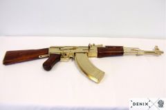 Denix Replika Gold AK-47 Sabit Dipçik (Kalaşnikova)
