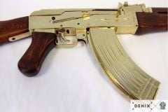 Denix Replika Gold AK-47 Sabit Dipçik (Kalaşnikova)