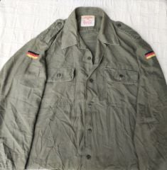 Alman Uzun Kollu Askeri Gömlek Unisex (L Beden)