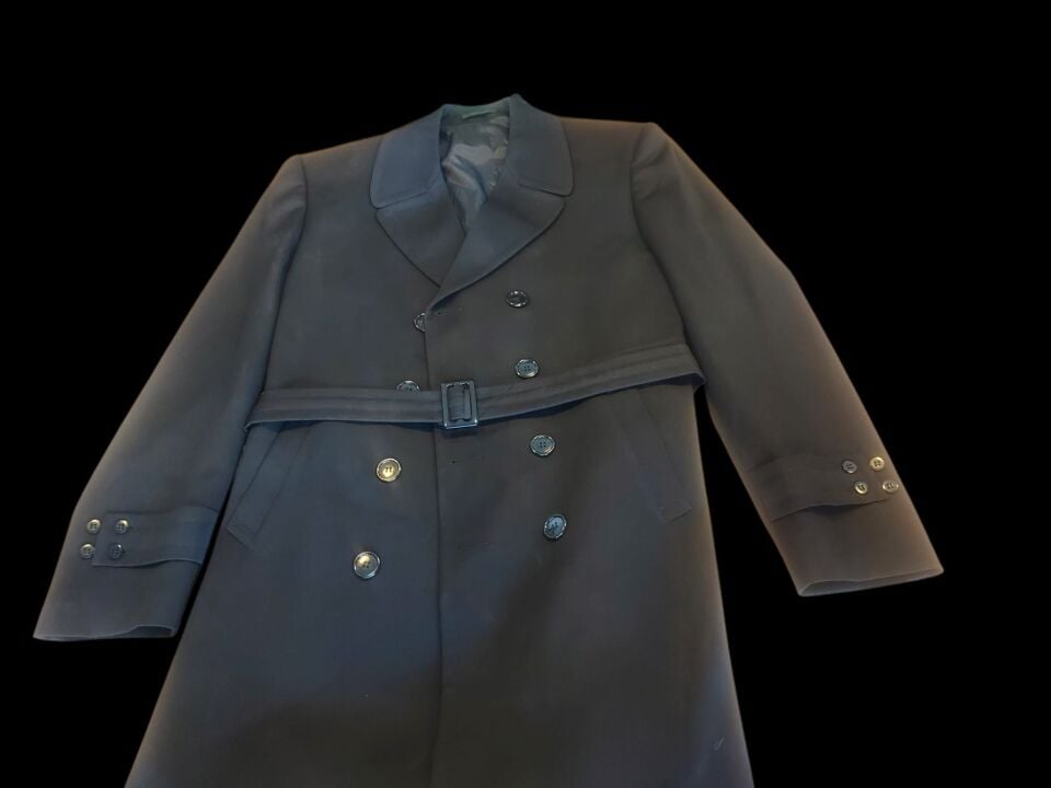Siyah Renk Deniz Kuvvetleri Harici Pardesü (Trençkot) Unisex (48-B/M Beden) Sıfır Ürün