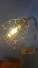 Uçak Benzin Bidonu Üstünde Tel Abajur Modeli