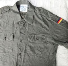 Alman Kısa Kollu Askeri Gömlek Unisex (XL Beden)
