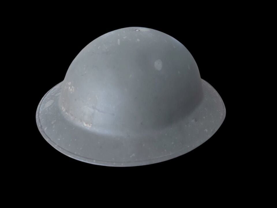 1949-1950 Soğuk Savaş Dönemi Belçika Mk II (Brodie Tipi) Çelik Miğfer (60 Numara)