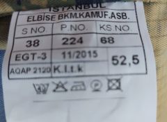 Türk Hava Kuvvetleri Ceket Unisex (XL Beden) (Sıfır Ürün)