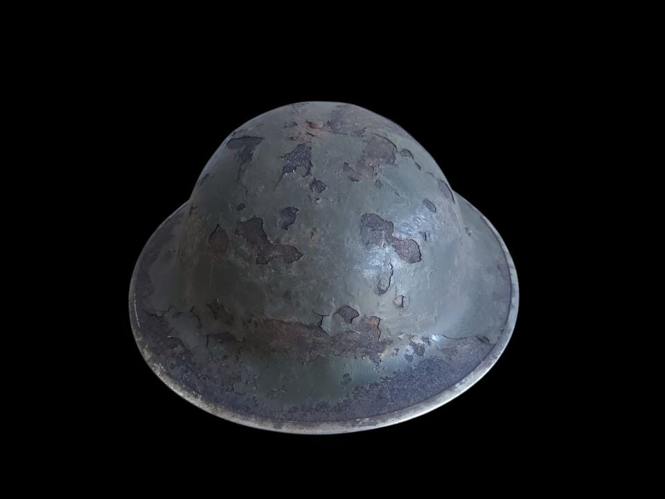 1939 Ww2 Dönemi Brodie Tipi Amerikan M1917A1 'Kelly' Çelik Miğfer
